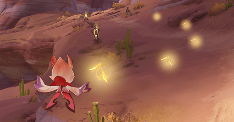 Genshin - leaves from plumes