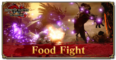 Monster Hunter Rise (MH Rise) - Food Fight Quest Banner
