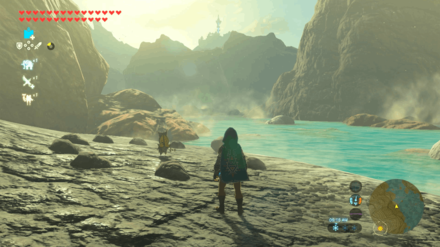 Botw - Eldin Korok 7 Overworld View