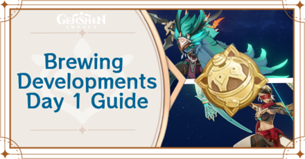 Genshin Impact - Brewing Developments Day 1 Guide