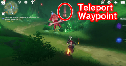Genshin - The Hymn of Tir Yazad - Teleport Waypoint