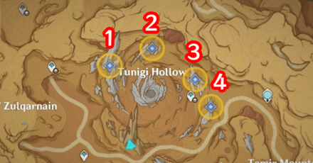 Genshin - The Hymn of Tir Yazad - Place the Great Songs of Khvarena Locations