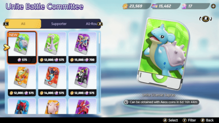 Pokemon UNITE - Lapras Price and Cost