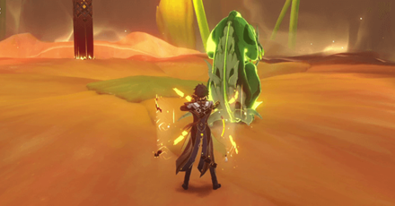 Genshin - Consecrated Fanged Beast Roling Attack