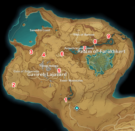 Genshin - Soul Bell Locations