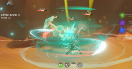 Genshin - Brewing Developments Step 1 - Use Anemo and Dendro Reactions For Round 1