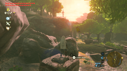 Botw - Lake Korok 27 Overworld View