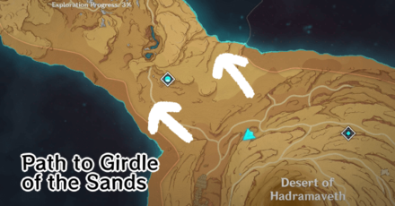 Genshin - Path to Girdle of the Sands