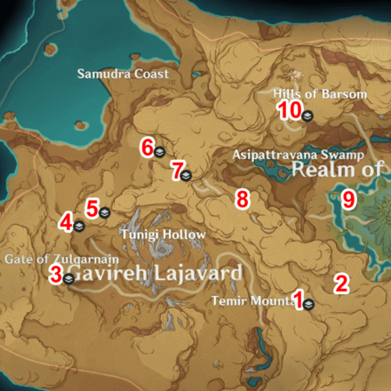 Genshin - 3.6 Sumeru Map (Burgeoning Spirit)