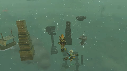 TOTK - More flying ships and shrines in the background