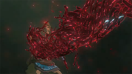 TOTK - Malice attacks Link and the Master Sword
