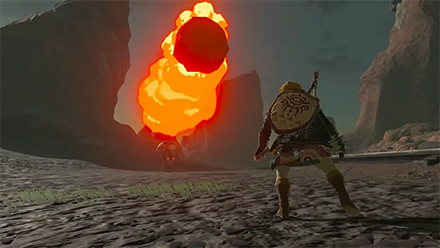 TOTK - Octorok with Flaming projectiles