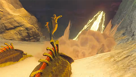 TOTK - Zonai Lady beamed 3 Moldugas out of the Ground