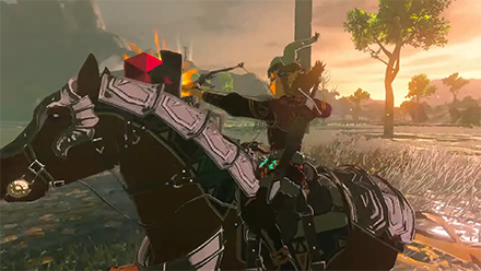 TOTK - maybe New Armor Set for Link and Horse. Fused Ruby to Arrow seems to produce explosive arrow
