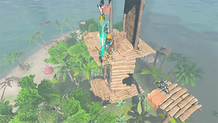 TOTK - Zonai Rocketships Hylian Cloak seen in game for the first time Bokoblin Camps