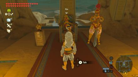 TOTK - Riju in Throne Room
