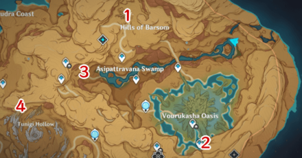 Genshin - Search For Lost Monument Fragments - All Fragment Locations