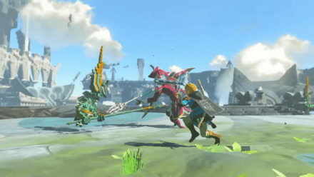 Tears of the Kingdom - Prince Sidon Assisting Link