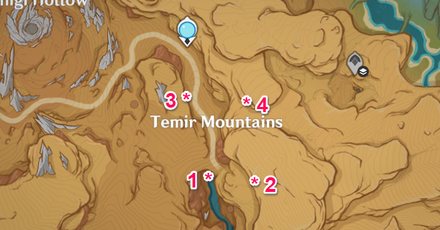 Temir Mountain Cave Entrances