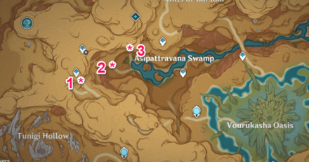 Asipattravana Swamp Cave Entrances