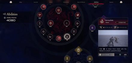 FF16 - Abilities Screen