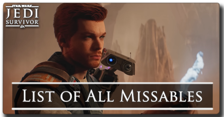 All Missables and Points of No Return - Star Wars Jedi Survivor
