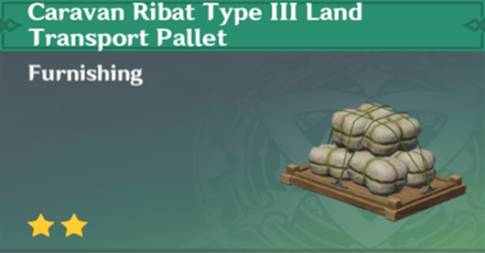 Genshin Impact - How to Get Caravan Ribat Type III Land Transport Pallet Furnishing