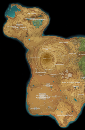 Genshin Impact - 3.6 Sumeru Map (All Desert Areas)
