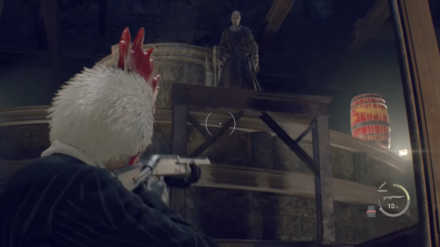 RE4 Clocktower Lift Enemy on Further Left