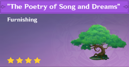 Genshin Impact - How to Get The Poetry of Song and Dreams Furnishing