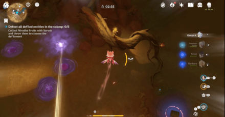 Genshin - dispersing Purple Mist 1