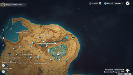 Genshin Impact - Time Trial Map Location 23