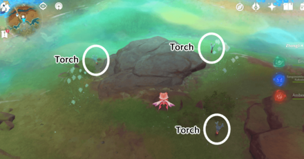 Genshin - Torch Puzzle 2 in Realm of Farakhkert
