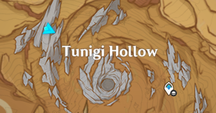 Genshin Impact - Tunigi Hollow Map Location