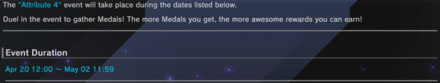 Master Duel - Attribute 4 Duration