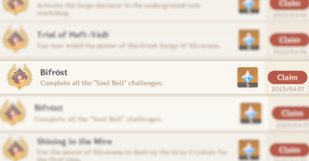 Genshin - Soul Bell Achievement - Bitfrost Achievement