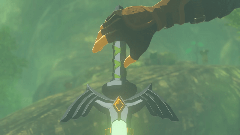 Zelda Tears of the Kingdom - Master Sword and Link