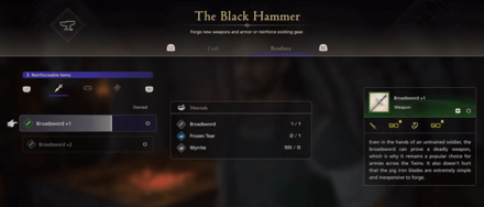 FF16 - Reinforcing Equipment