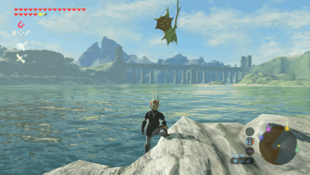 Botw - Lake Korok 68 Overworld View