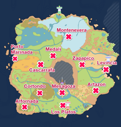 Pokemon Scarlet and Violet SV - Pokemon SV Map Plate Locations