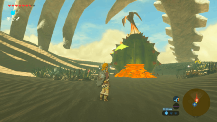 Zelda BOTW - Gerudo Great Fairy Fountain Overworld Location