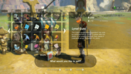 Botw - Selll Materials