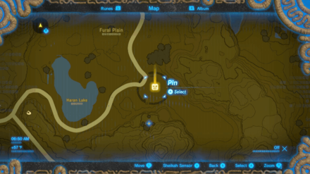Zelda BOTW - Highland Stable Map Location Detailed