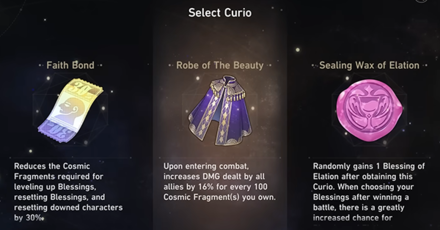 Honkai Star Rail - Simulated Universe Curios