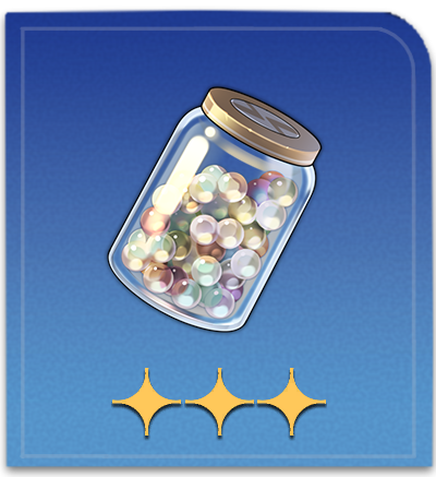 A Bottle of Glass Marbles