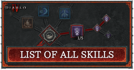 Diablo 4 - List of All Skills