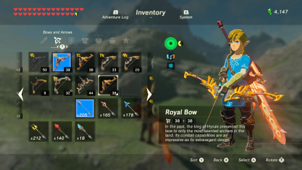 BOTW Bows and Arrows