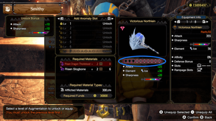 MH Rise Sunbreak - 10 Weapon Augment Slots