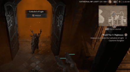 Diablo 4 - Cathedral of Light Capstone Dungeon Entrance 2