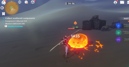 Genshin - How to Complete Fulminating Sandstorm Stage 1 - Defeat the Enemies